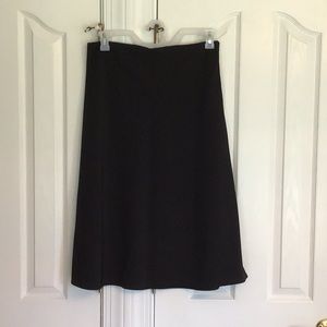 Classic A-line black skirt, size 10.